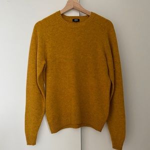 Uniqlo wool sweater | heather yellow | Size Sm